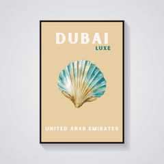 Preppy Dubai Shell Poster