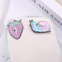 Pastel Goth Creepy Cute Enamel Pin Set