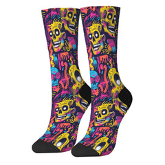 Happy Skull Harajuku Breathable Socks