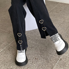 'Not a Phase' Black Grunge Alt Baggy Pants