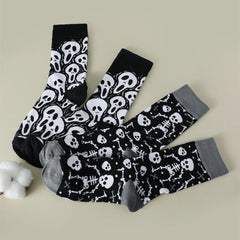 Ghost and Skeleton Horror Socks