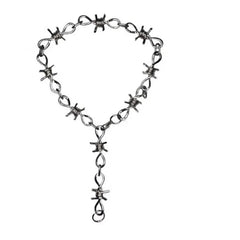 Gothic Grunge Barbed Wire Choker Necklace