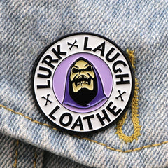 Purple Skeleton Enamel Pin