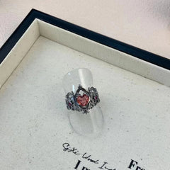 Gothic Cross Crown Love Heart Shaped Ring