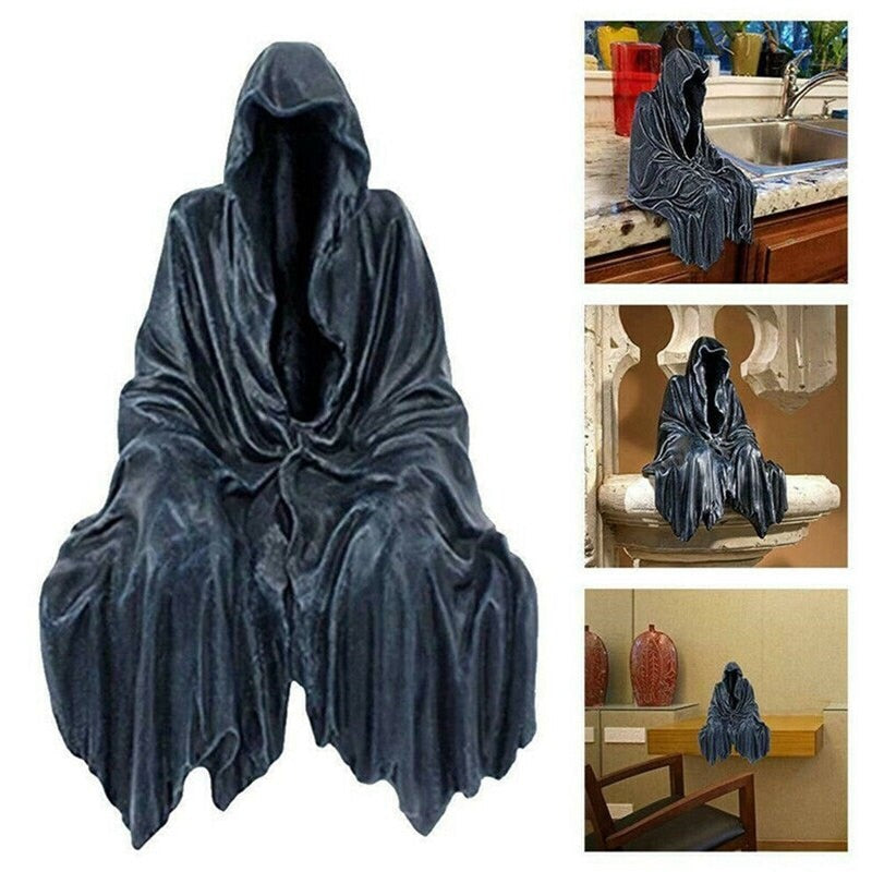 Black Resin Grim Reaper Statue