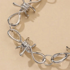 Grunge Barbed Wire Choker Necklace