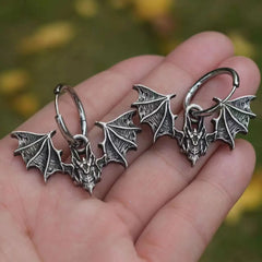 Gothic Retro Bat Earrings