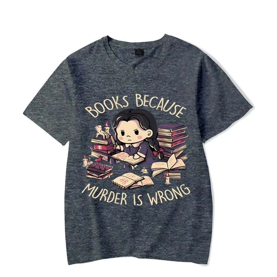 'Books First' Black Harajuku Alt Goth T-Shirt