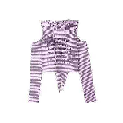 Purple Rabbit Ears Kawaii Lolita Crop Top