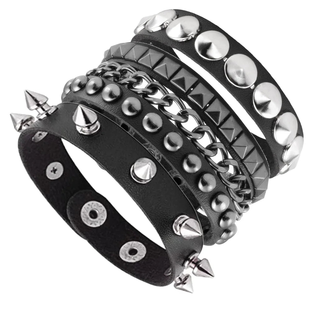 3PCS/Set Black Goth Emo Boho Bracelet