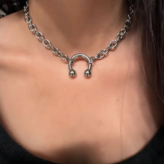 Old School Grunge Goth Choker Necklace