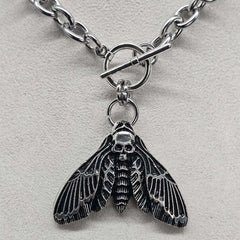 Skull Moth Necklace
