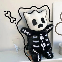 Gothic Skull Plush Backpack