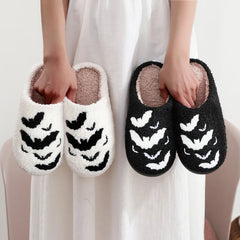 Halloween Bat Pattern Slippers