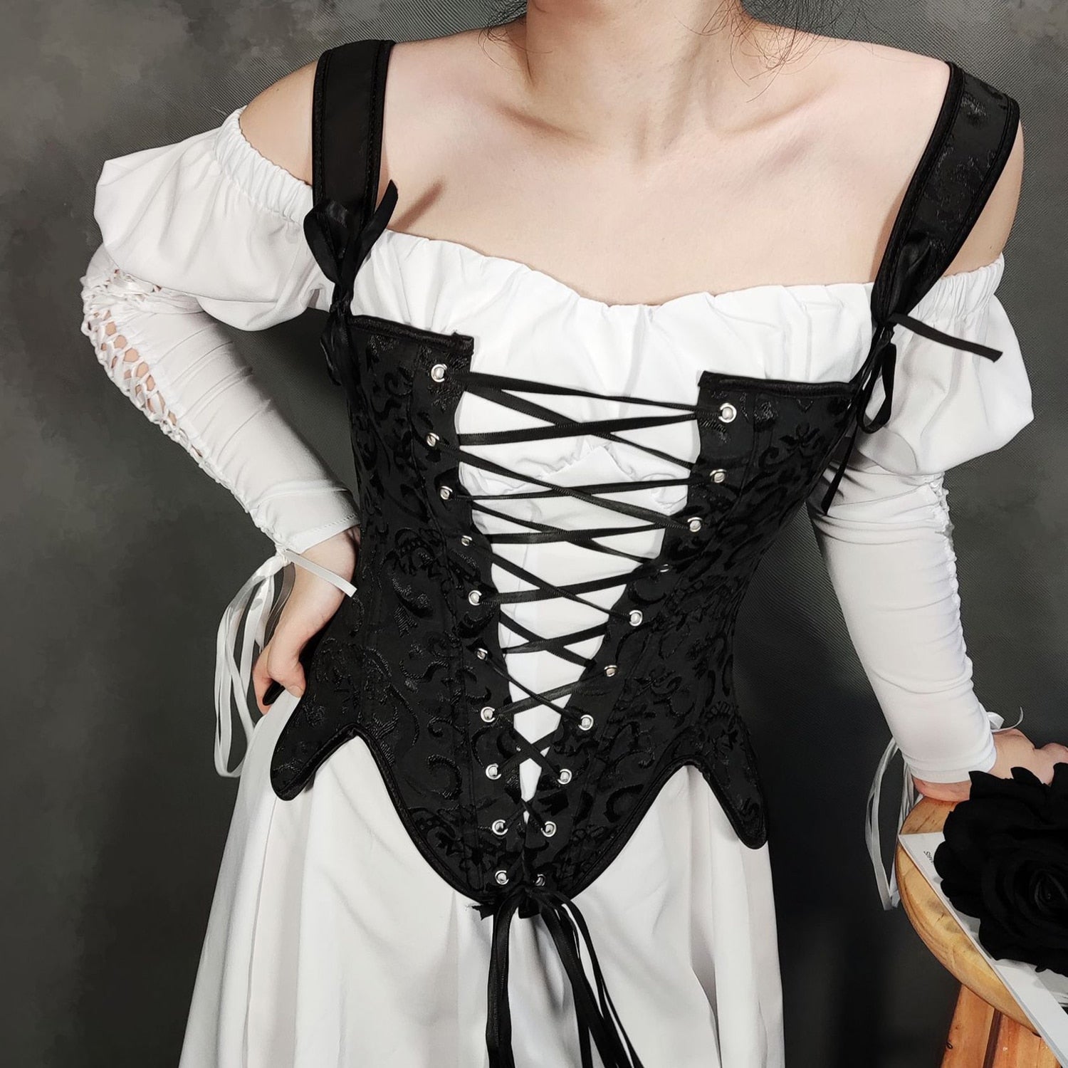 Laced Steampunk corset