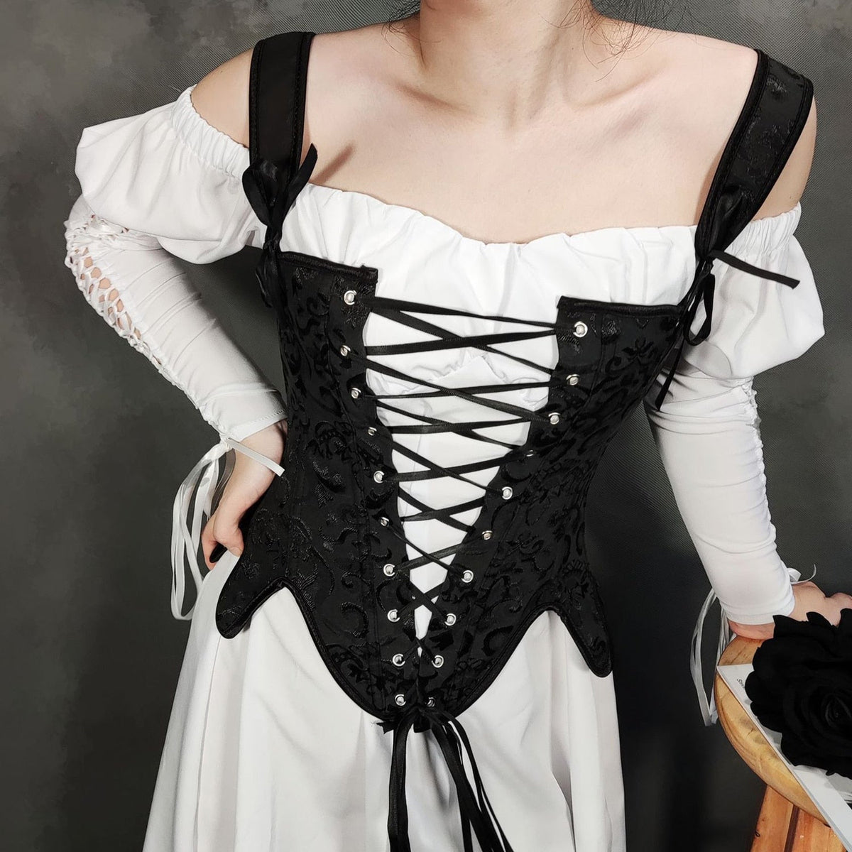Laced Steampunk corset