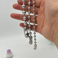 Old School Grunge Stainless Steel Ball Chain Choker