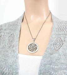 Crescent Moon Pentacle Necklace