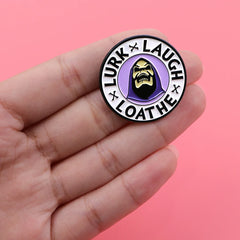 Purple Skeleton Enamel Pin
