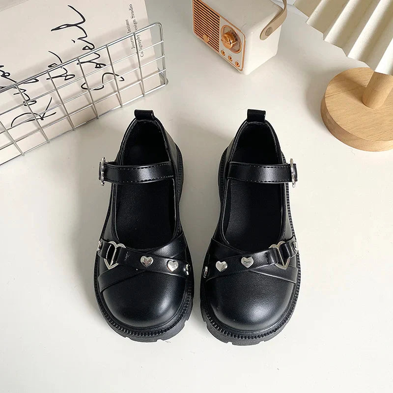 Black Lolita Mary Janes Shoes