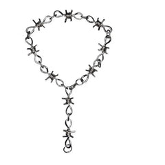 Grunge Barbed Wire Choker Necklace