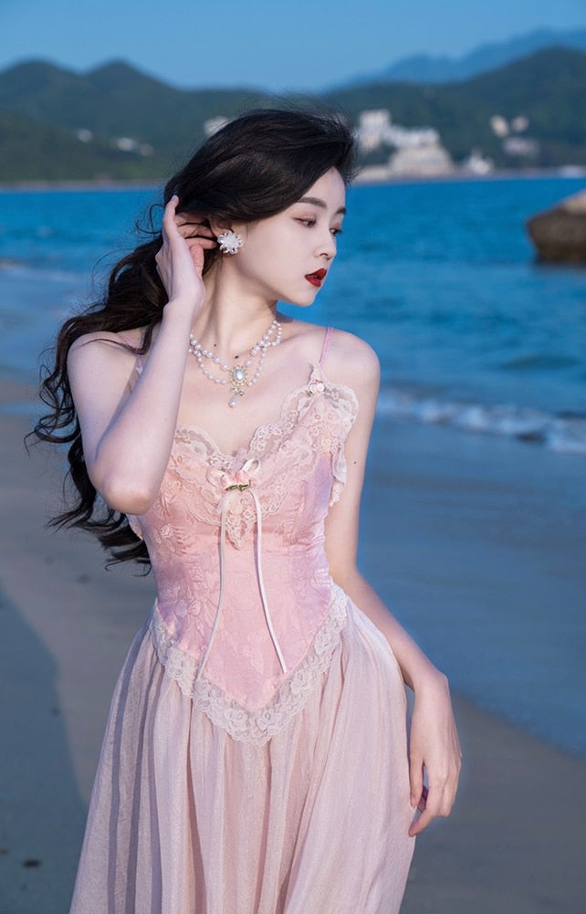 Velvet Fairycore Maxi Dress
