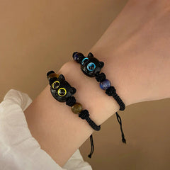 Cute Blue Yellow Cat Eye Monster Bracelets