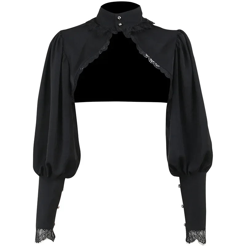 Black Lace Gothic Kawaii Blouse