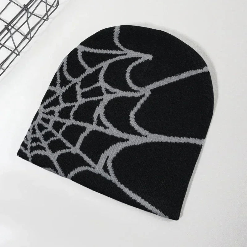 Spider Web Design Beanies
