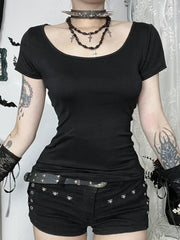 'Night Goth' Black Dark Streetwear Harajuku Top