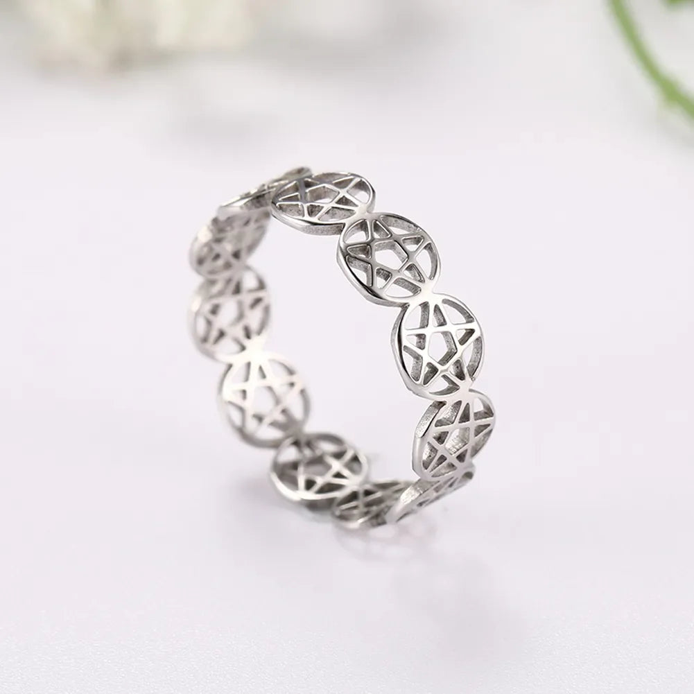 'Supernatural' Silver Pentagram Ring