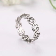 'Supernatural' Silver Pentagram Ring
