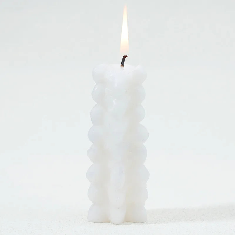 Black or White Spine Shaped Scented Candle Gothic Decor