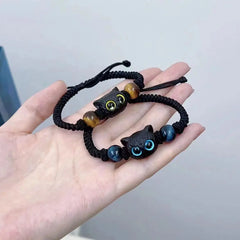 Cute Blue Yellow Cat Eye Monster Bracelets