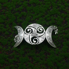 Gothic Witch Celtic Knot Moon Hairpin