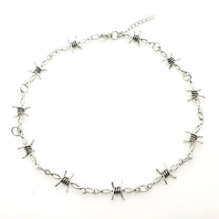 Silver Wire Iron Unisex Choker