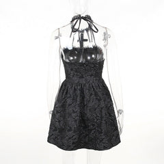 'Society' Black A-Line Dress