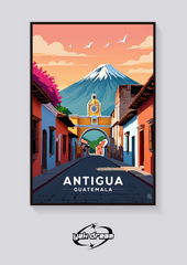 Santa Catalina Arch Antigua Poster