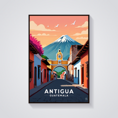Santa Catalina Arch Antigua Poster