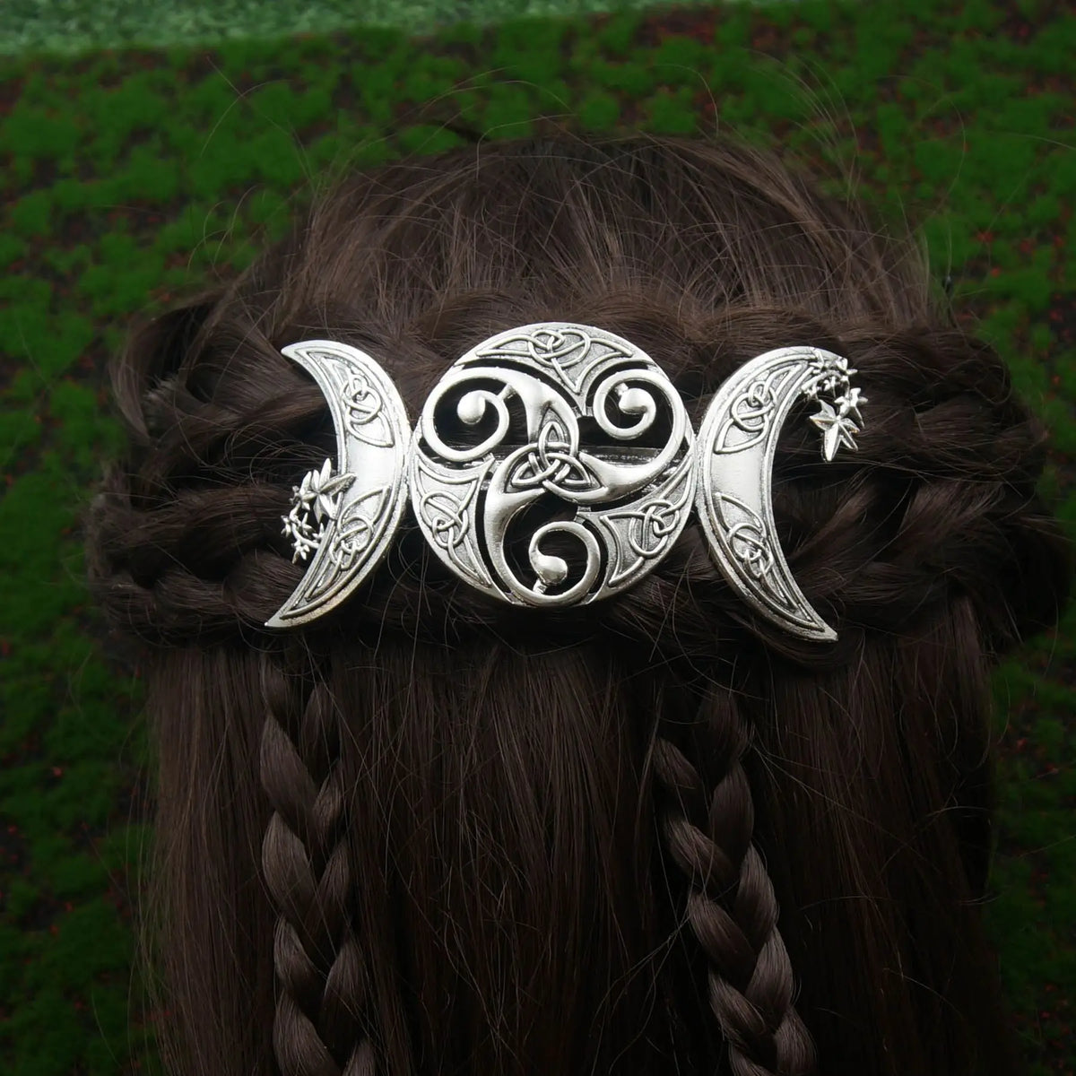Gothic Witch Celtic Knot Moon Hairpin