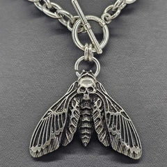 Skull Moth Necklace