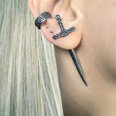 Goth Sword Themed Earrings