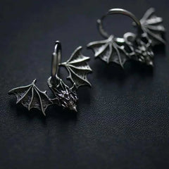 Gothic Retro Bat Earrings
