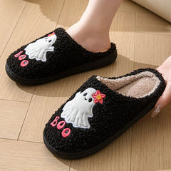 Boo Cute Ghost Plush Slippers