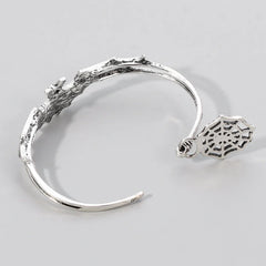 Dark Alt Silver Bat Bracelet