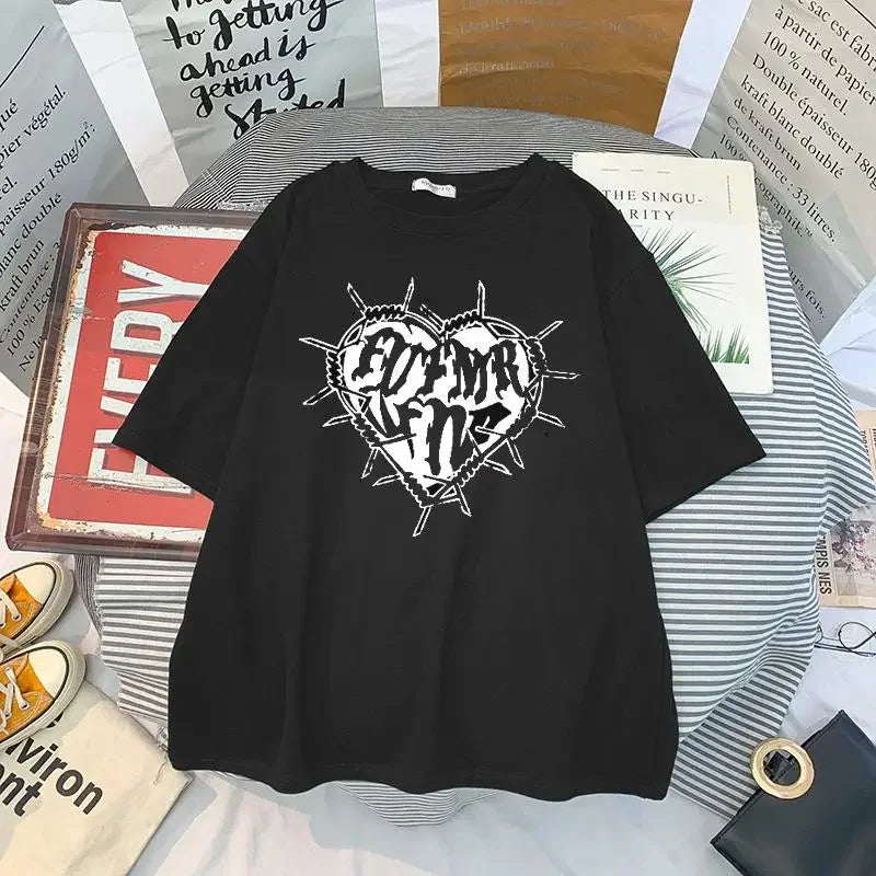 Goth Black Grunge Y2k T-Shirt