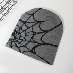 Spider Web Design Beanies