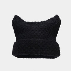 Cat Ears Streetwear Harajuku Beanie Little Devil Striped Knitted Hat