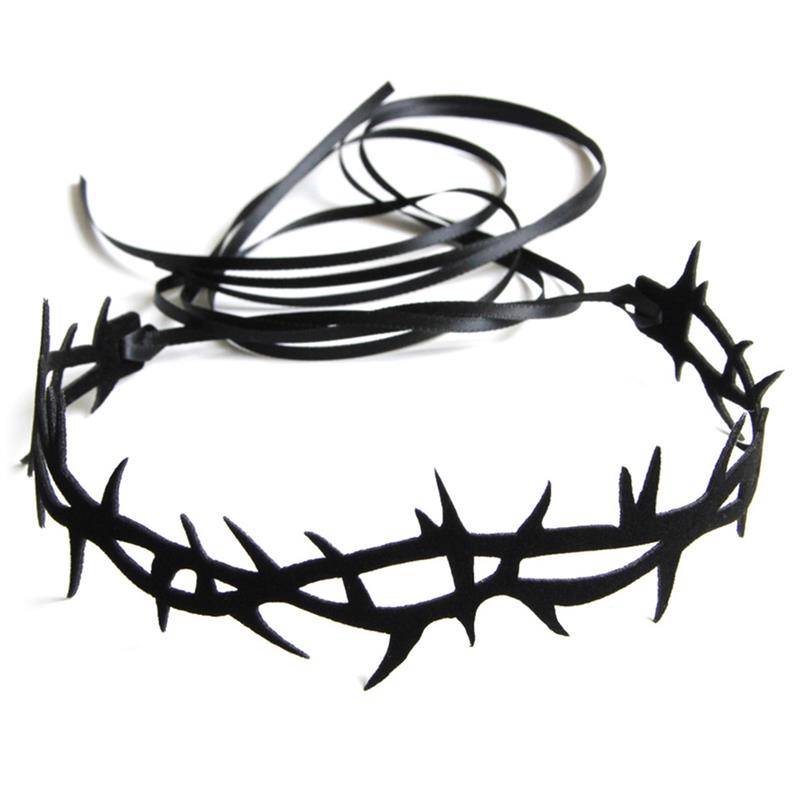 Black Gothic Lace Velvet Thorn Choker