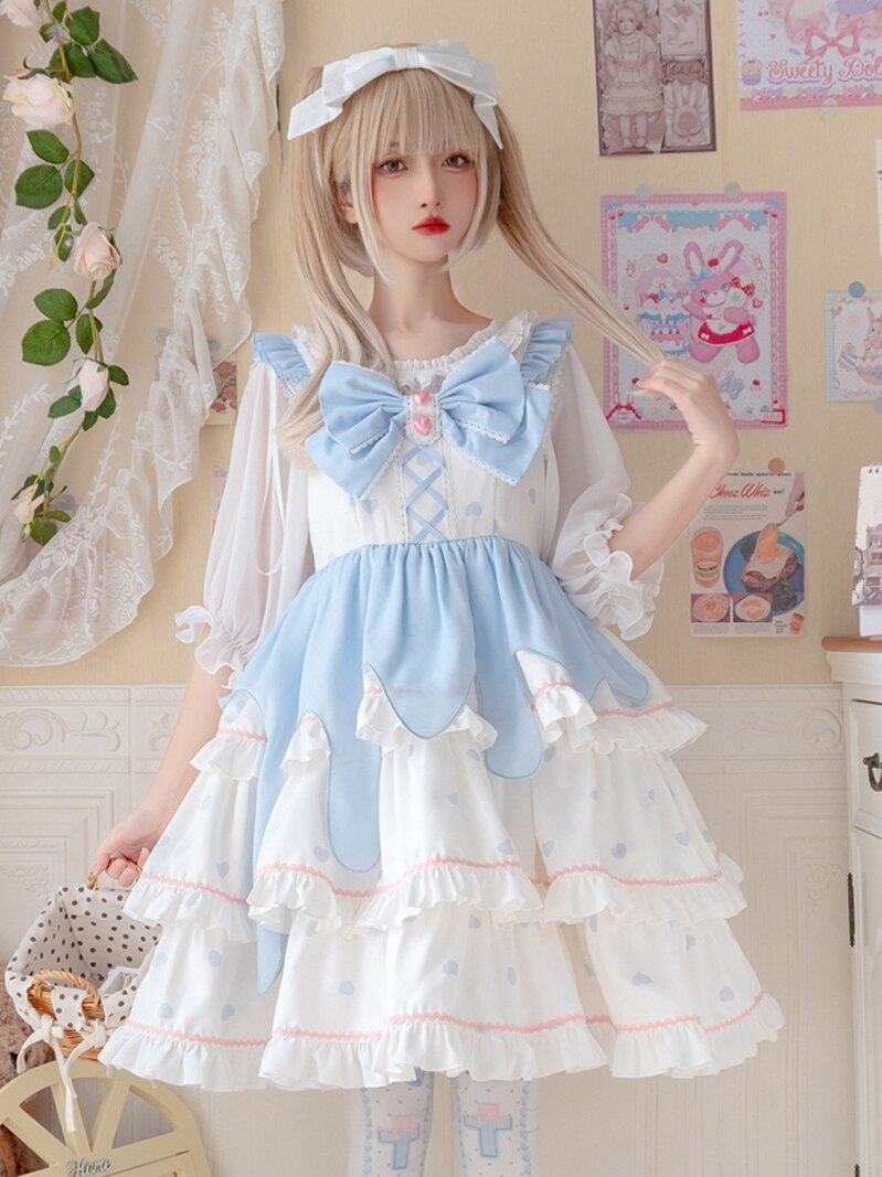 Drippy Polkadot Dress